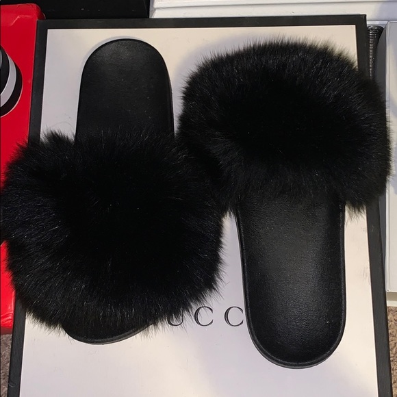 Real fur slides - Picture 4 of 9